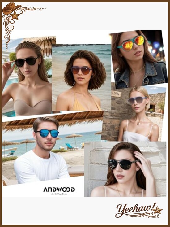 Retro Polarized Aviator Sunglasses 3 Pack UV400 Protection main image 6